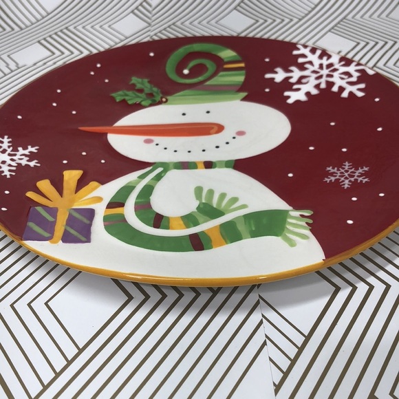 Pier 1 imports Christmas plate - Picture 2 of 5